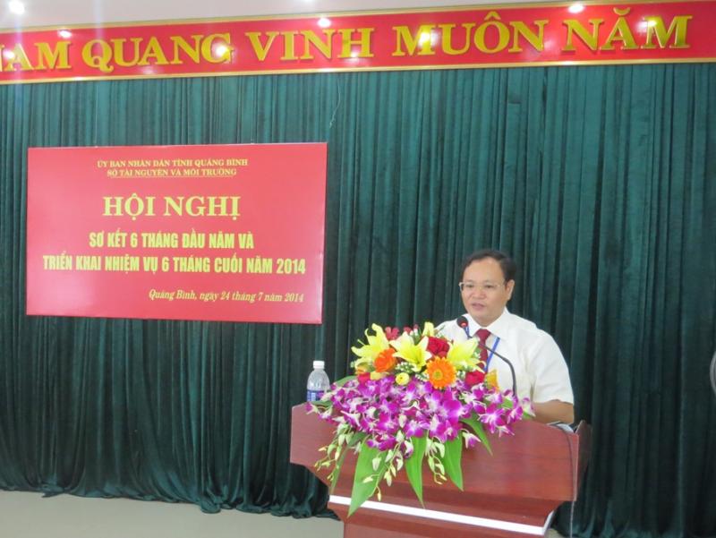 Đ/c Lê Minh Ngân - Giám Đốc Sở phát biểu chỉ đạo hội nghị