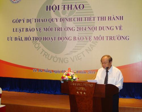 Thứ trưởng Bộ Tài nguyên và Môi trường phát biểu chỉ đạo Hội thảo