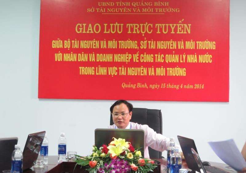 Đồng chí Lê Minh Ngân &ndash; Giám đốc Sở chủ trì buổi giao lưu