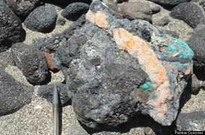 Đá plastiglomerate có nguồn gốc từ rác thải nhựa Hiện tượng 'đá lai nhựa' - Hệ quả của sự ô nhiễm